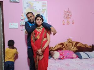 suman with her Husband